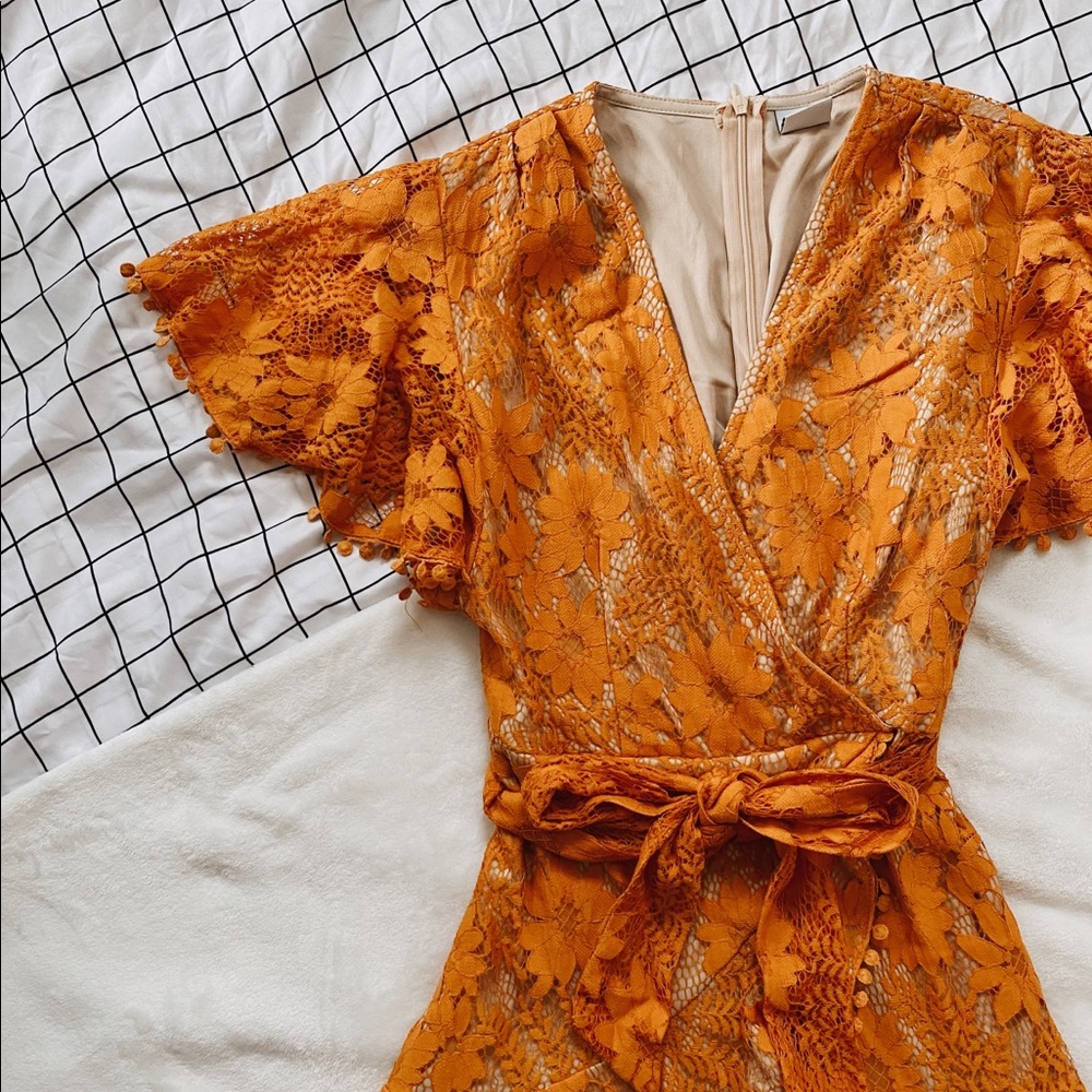 “Selfie Leslie” Orange Dress